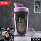 Fitness protein shaker bottle, 500ml, BPA-free