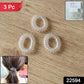 Clear coil hair bands suitable for all hair types
