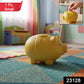 Piggy shaped coin bank suitable for children