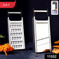 Apex sharp stainless steel slicer and grater with ergonomic handle