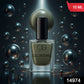 Close-up of Pearl Grey gel nail polish brush applying smooth color