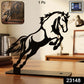 Black iron horse figurine for office or home decoration