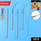 Packaging for the SparkleTidy set of 4 reusable stainless steel straws with a cleaning brush.