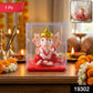 Side view of small decorative Ganesha idol showing hand movement feature