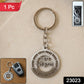 Stylish round Krishna metal keychain for daily keys