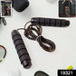 Close-up of durable PVC material on jump rope for smooth skipping