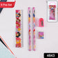 The complete Cartoon Wooden Pencil Set packaging, ready for gifting to school kids.