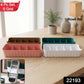 Pack of four plastic drawer organizer trays in assorted colours