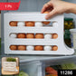 Durable plastic egg holder tray container for fridge
