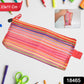 Close-up of the clear nylon mesh pouch with a secure zipper closure.