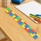 Party favors showcasing multicolor snap slap bracelet set