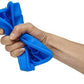 Silicone ice cube tray placed on a kitchen counter.