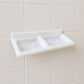 Easy to clean soap and sponge holder with detachable compartments