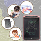 Close-up of the electronic doodle board screen and its included stylus.