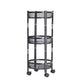Durable metal mesh storage trolley with powder-coated frame