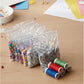 Clear plastic storage bag with zipper seal for home use