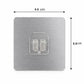 Size guide for transparent self-adhesive wall hook
