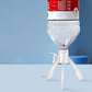 Stable water dispenser stand with foldable tripod legs for easy storage