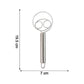 Stainless steel whisk set showing dimensions for length and breadth