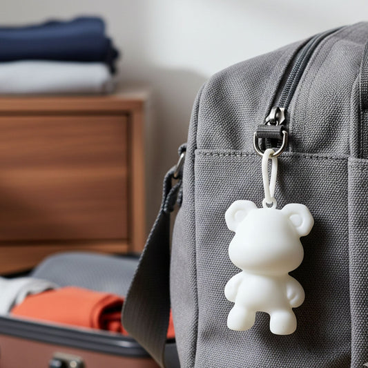 Mini bear keychain charm suitable for keys and bags